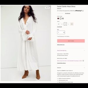 🌊Free people sweet darlin maxi dress-Small-NWT